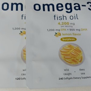 Fabrieksdirect hete aanbieding TripleStrength <span class=keywords><strong>Omega</strong></span> 3 visolie natuurlijke softgel capsules volwassenen verbetert de immuniteit 2 capsules per dag 60 capsules - Product Image 4