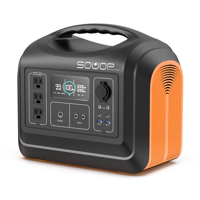 Souop Emergency Backup Camping 1800w 220v Mobile Outdoor Lifepo4 Battery Banks Solar Generator Charging Portable Power Station
