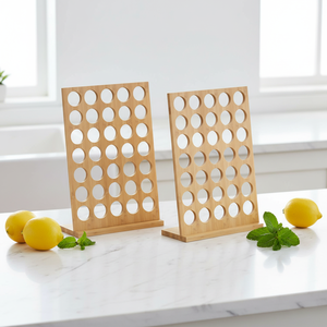 Support de rangement pour capsules de café en bambou, organisateur de dosettes, support de rangement pour bureau, cuisine, café, vente en gros, logo personnalisé, OEM, écologique - Product Image 3