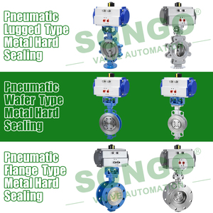 Actuador Neumático Triple Excéntrico de 3 Pulgadas, Doble Acción, Acero Inoxidable SS304, Tipo Brida - Product Image 1