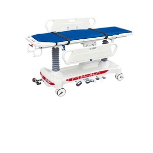 Transfer Cart Examination <b>Bed</b> Adjustable Height Hospital Furniture 4 Castor ABS Steel Multi Functional - Product Image 1
