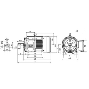 Motor Hidráulico Hoyer Hmc3 250 M 4p B3r Ie3, 400w, 130mm, para Uso Industrial - Product Image 1