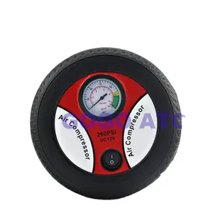 Dc12v 260PSI mini xách tay xe máy nén khí tự động bơm hơi điện lốp bóng cao su thuyền xe đạp xe