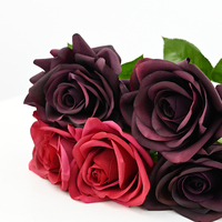 Fleurs artificielles Corolla Rose au toucher réel, décoration de luxe pour salon, accessoires de photographie, fête des mères, Saint-Valentin, jardin