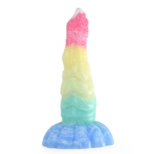 NNSX Lifelike Medical Rubber Sex Toys Colorful Silicone Bumpy Style Adult Toy Stretching Huge <b>Dildo</b> for Man Woman - Product Image 1