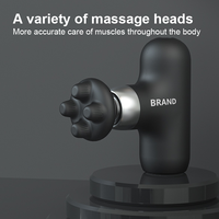 Nouveau Masseur Vibrant Portable Mini Pistolet de Massage à 4 Têtes Puissant pour Compresse Chauffante et Massage Profond des Fascias 2024