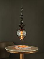 Lustre de chevet LED en verre fait main, style nordique moderne et simple, luminaire suspendu ovale de luxe pour la décoration de chambre