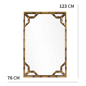 Minimalistic <strong>Wall</strong> <strong>Mirror</strong> Abstract Golden Classical <strong>Large</strong> Decorative <strong>Mirror</strong> - Product Image 4