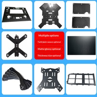 Plaque en fibre de carbone 3K Modèle 017 pour kit d'assemblage de châssis de drone et modèles RC - Plaque de support usinée CNC - Vente en gros Chine
