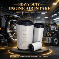 Pabrik kualitas tinggi truk Filter udara Filter Element K2845 elemen Filter udara PU2845 untuk truk berat