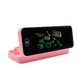 Stampa simpatico cartone animato scatola di cancelleria grande capacità LCD scrittura Tablet con astuccio - Product Image 1