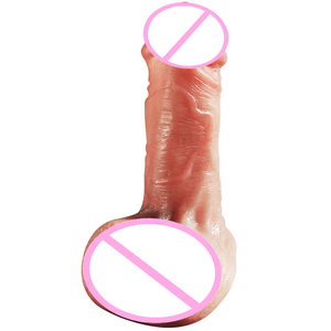 Dildo de silicona líquida de alta calidad con forma de pene realista para punto G, juguete sexual masculino de goma suave, reemplazo para el huevo lubricante para uso sexual en adultos. - Product Image 3