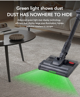 Nettoyeur de sols professionnel intelligent sans fil, humide et sec, avec écran LCD et aspiration automatique, idéal pour le nettoyage des grandes surfaces domestiques