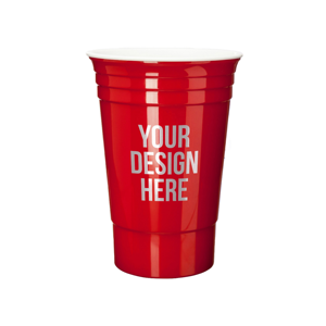 Custom Colored Eco-Friendly Durable Disposable PP <strong>Plastic</strong> 16oz Party <strong>Cups</strong> with Brand Logo Red Bar <strong>Cup</strong> - Product Image 5