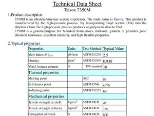 Prix de gros EVA 7350M Matériau de chaussure en mousse Matériau sismique Hot Melt Grade Eva Matière première élastomère absorbant les chocs - Product Image 3
