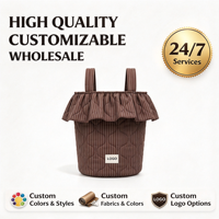 Organisateur de poussette universel en forme de seau multi-poches, sac à couches pour poussette, chariot, accessoire de poussette, fabrication sur mesure