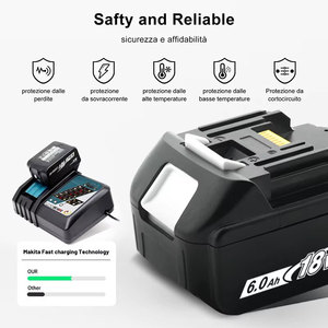 Batería de Litio Inalámbrica Personalizable Compatible con <span class=keywords><strong>18V</strong></span> 3.0Ah-6.0Ah, Catodo LiFePO4, 500 Ciclos, para BL1860 BL1850 BL1840 - Product Image 3