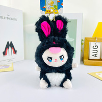 Peluche personnalisée en vente chaude, porte-clés en peluche, 10 couleurs, peluche lapin, porte-clés, cadeau mignon, décoration douce, pendentif de sac de dessin animé