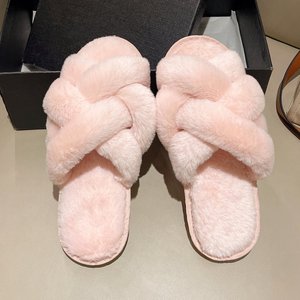 Pantuflas de Invierno para Mujer, con Punta Abierta, Forro de Peluche, Suela de TPR Suave, Antideslizantes, Acolchadas, para Interiores - Product Image 6