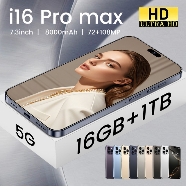 2026 New Unlocked Android 5G Smartphone Deca Core 16GB RAM 1TB ROM 8000mAh Battery 6.9 Inch FHD 108MP Globally Applicable