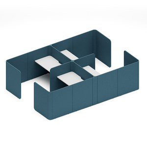 Paravent <span class=keywords><strong>Acoustique</strong></span> Moderne en Tissu pour Poste <span class=keywords><strong>de</strong></span> Travail, Idéal pour l'Étude Concentrée et les Équipes Professionnelles - Product Image 1