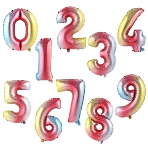 Vendita calda gigante 40 pollici numero 0-9 palloncino Foil stile americano <span class=keywords><strong>palloncini</strong></span> elio tutti i colori per la festa di buon compleanno Deco - Product Image 6