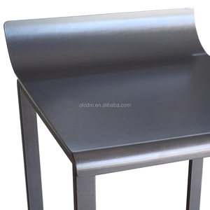 Nordic Modern Design Dining Room Chairs Tall Steel <strong>Bar</strong> <strong>Stool</strong> with Luxury <strong>Replacement</strong> <strong>Seats</strong> High Metal Kitchen Chairs - Product Image 4