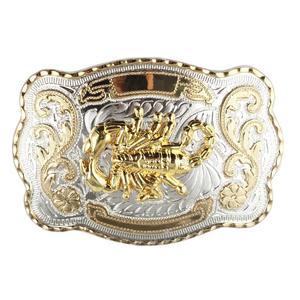 Cinturón Ecuestre Hebilla Toro <span class=keywords><strong>Escorpion</strong></span> Vaquero Estilo Western - Product Image 1