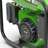 VETEX 4-Takt 3,8kW LT170F(223cc) Leiser Offener Tragbarer Benzingenerator mit Elektrostart für den Hausgebrauch