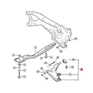 ระบบช่วงล่างแบบแมคเฟอร์สันสตรัท คอนโทรลอาร์มล่าง สำหรับรถยนต์ไครสเลอร์ เซบริง ดอดจ์ สตราทัส MR554376 MR55437 - Product Image 4