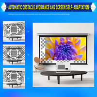 Proyector Junuo HY320MAX 1080P, 400 ANSI Lúmenes, Decodificación 8K, Android, Altavoces Integrados, Conexión a Internet, Enfoque Automático Completo, Keystone