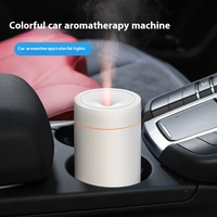 Portable USB charge voiture flamme aromathérapie Machine lumière colorée ultrasons huile essentielle Diffusion humidification ménage