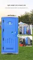 Toilettes chimiques portables préfabriquées en plastique HDPE, conception chinoise, cabine mobile pour chantier, camping, festival, vente en gros, OEM