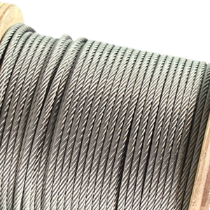 Cuerda de Alambre Galvanizado con Recubrimiento de Vinilo Negro 7x19 Hilos, Eslingas de Elevación para Grúas, Puentes, Andaderas y Barandillas - Product Image 2