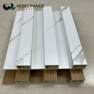 Madeira interior clading procurando 2.9m comprimento wpc parede canelada painel interior - Product Image 6
