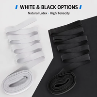 Bande élastique plate en caoutchouc latex OEM pour la fabrication de vêtements, les garnitures de couture et les applications textiles