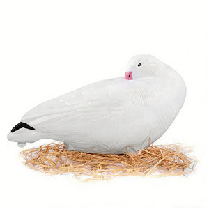 Décoys de canards des neiges blancs en plastique pour la chasse en plein air, décoration réaliste, accessoires - Product Image 5