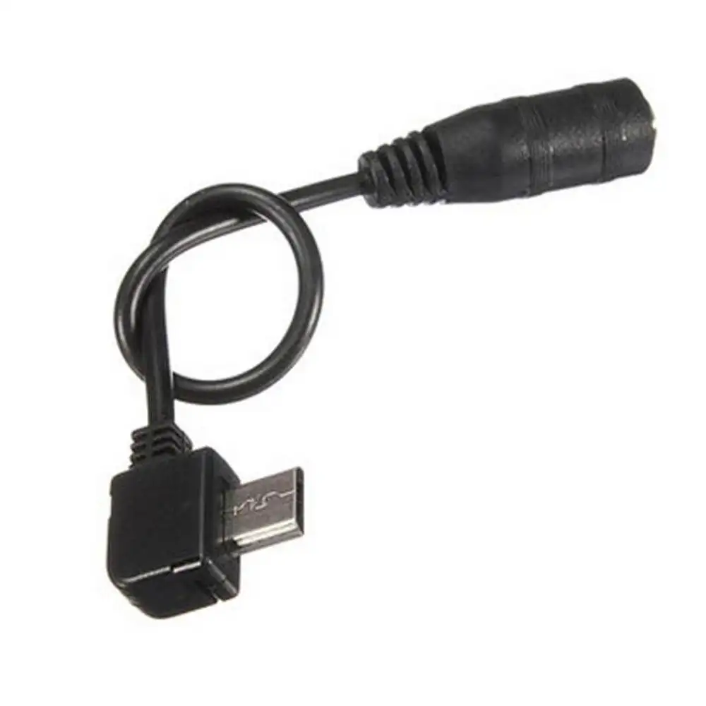 Micro USB Macho para 3.5mm Jack Cabo de Áudio Feminino para Clipe Ativo Mic Microfone Converter Adaptador
