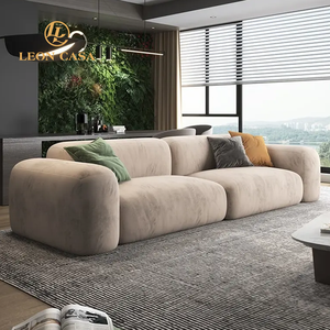 Nordic Luxury <strong>L</strong> <strong>Shape</strong> Living Room <strong>Sofa</strong> Furniture Floor Velvet 3 Seater Modular <strong>Sectional</strong> <strong>Sofa</strong> Couch Set - Product Image 2