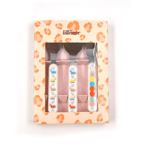 Ensemble de <span class=keywords><strong>couverts</strong></span> en acier inoxydable avec poignée d'impression de dessin animé, vaisselle, cuillère et fourchette pour enfants - Product Image 6