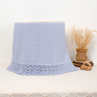 Personnalisable 100% coton tricot bébé couverture respirant Swaddle Wrap été personnalisé literie pour les nouveau-nés