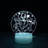 Lampe de bureau créative 3D à illusion optique personnalisée avec photo, design anime moderne noir et blanc en acrylique pour enfants, veilleuse LED avec motif canard