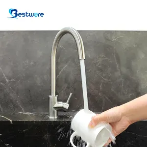 Stainless Steel Hot Cold Kitchen Water Sink Kitchen Faucet Tap With Adjustable Temperature