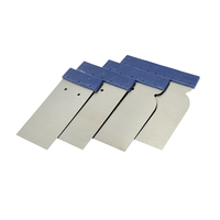 Grattoir flexible en acier inoxydable, spatule japonaise, outil pour cloisons sèches, ensemble de couteaux à mastic, 4 pièces