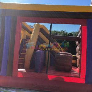Pripuciamas batutas piratai kids outdoor party commercial grade <b>pirate</b> <b>ship</b> <b>inflatable</b> bounce house with slide combo - Product Image 3