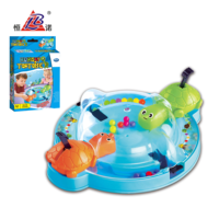 Jeu de société interactif en plastique HN Hungry Turtle, jeu de réflexes rapides, jeu intense d'attraper des perles, jouet éducatif