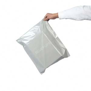 Luxury Plastic Shipping Express <b>Package</b> <b>Bag</b> Silver Custom Logo Envelope Postage Express <b>Bag</b> With Waterproof - Product Image 3