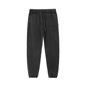 Nouveau 2023 XW Pantalon de survêtement uni pour homme, coupe jogger, en coton épais et lourd, coupé-cousu, en stock - Product Image 4