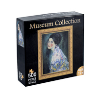 Puzzle en papier personnalisé de 500 pièces, vente en gros d'usine, portrait d'une dame, puzzle de peinture célèbre, collection de musée