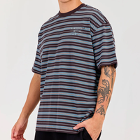 T-shirt de sport personnalisé pour homme, coupe ajustée, col rond, manches courtes, formel, uni, en Spandex/Coton, respirant, anti-rétrécissement, écologique